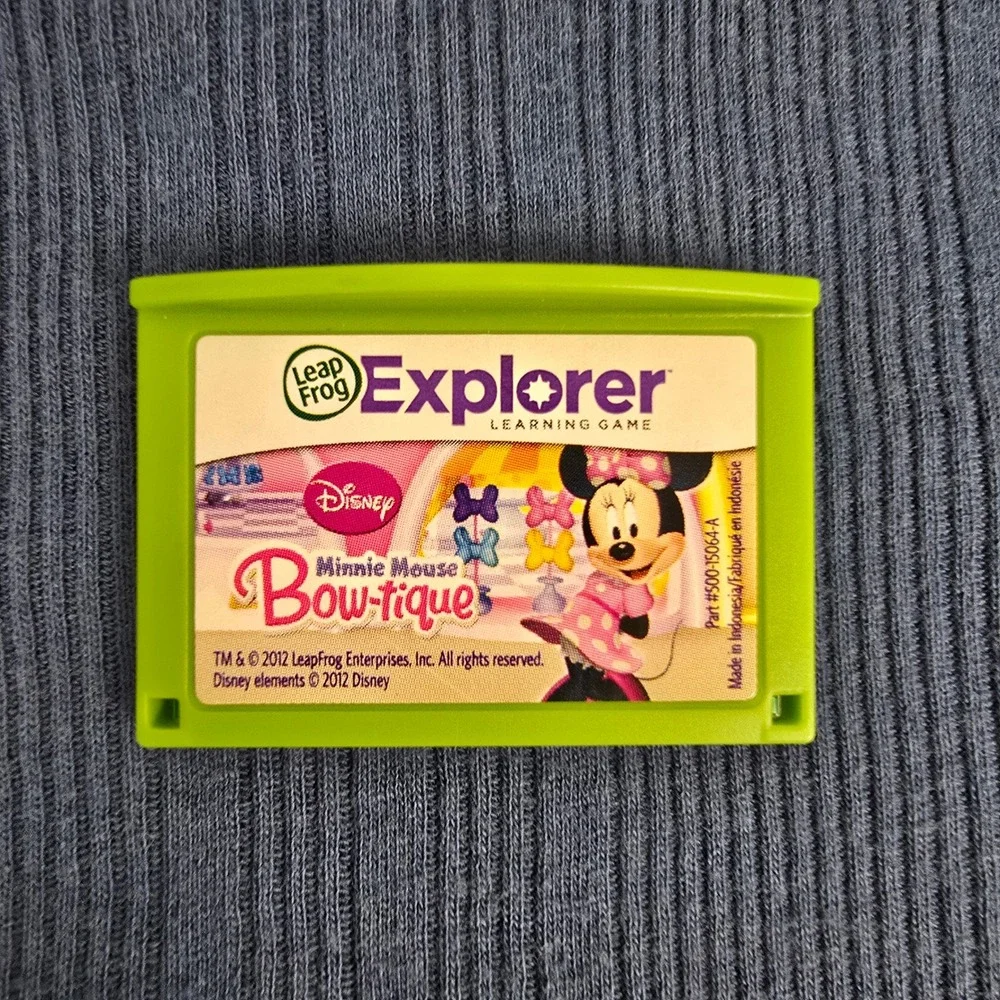 LeapFrog Explorer LeapPad Games Lot Disney Tangled Dora Minnie Fairies 4-Pack